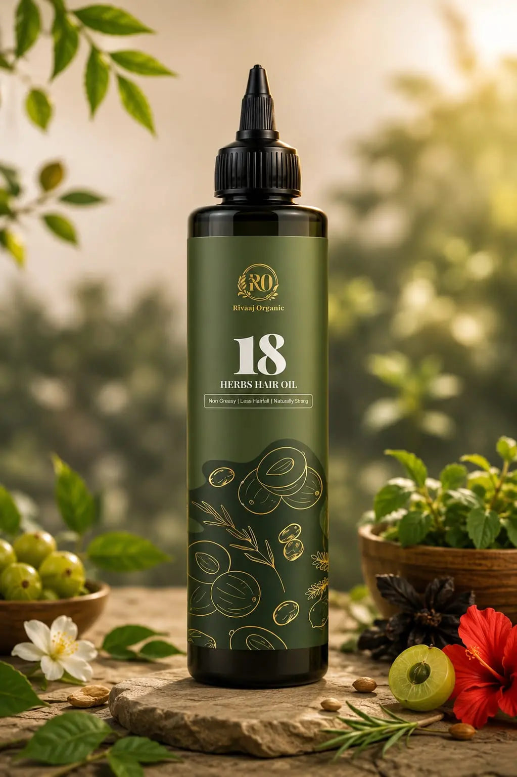✨ Rivaaj Organic Hair Oil – Strong, Long & Silky Hair ka Natural Raaz 🌿 Rivaaj Organic